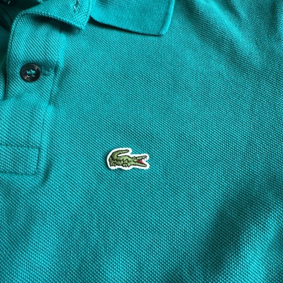Lacoste Kids Polo Shirt in Aqua - Picture 3 of 8